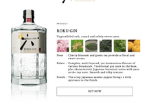 Load image into Gallery viewer, Japan, Roku Craft Gin
